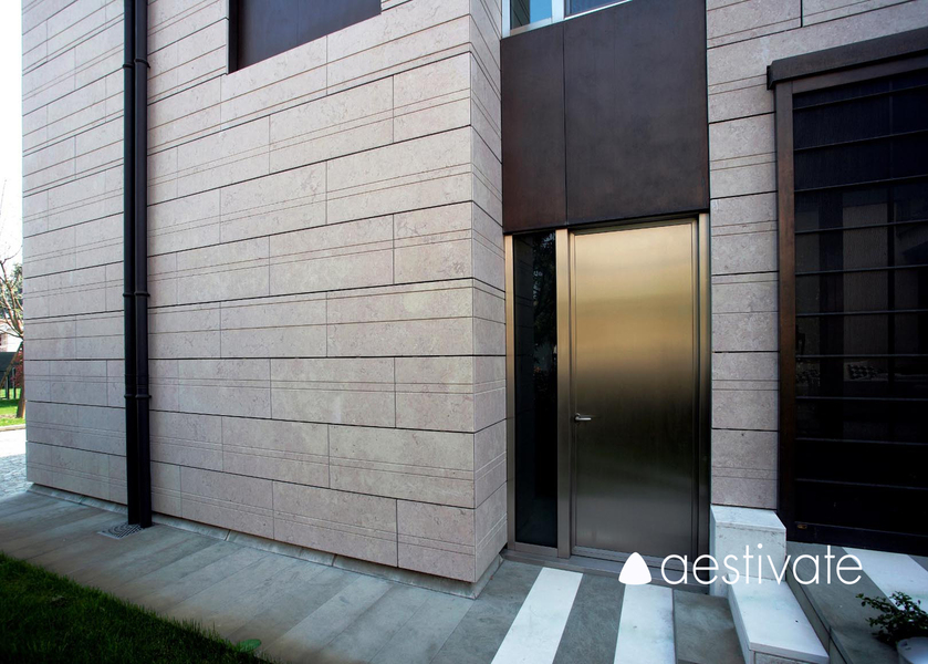 Red Oliva Kalkstein Fassade aestivate Fassade aus Kalkstein aestivate