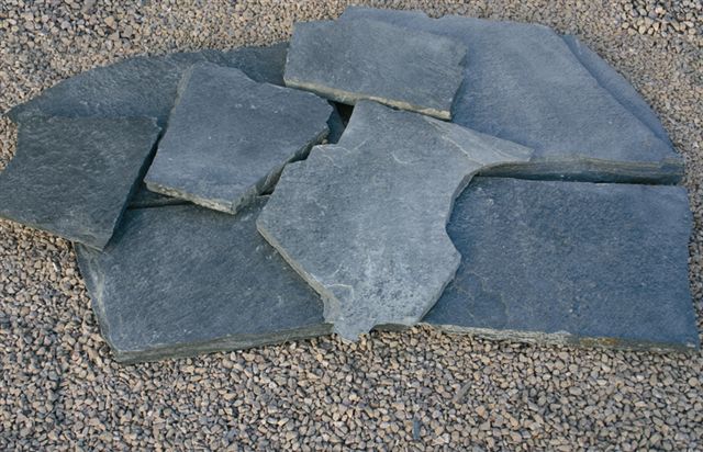 Dunkle Polygonalplatten aestivate